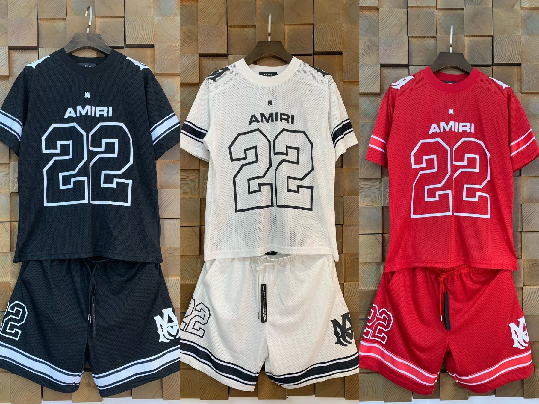AMIRI 22 Number Jersey Short-Sleeve Set