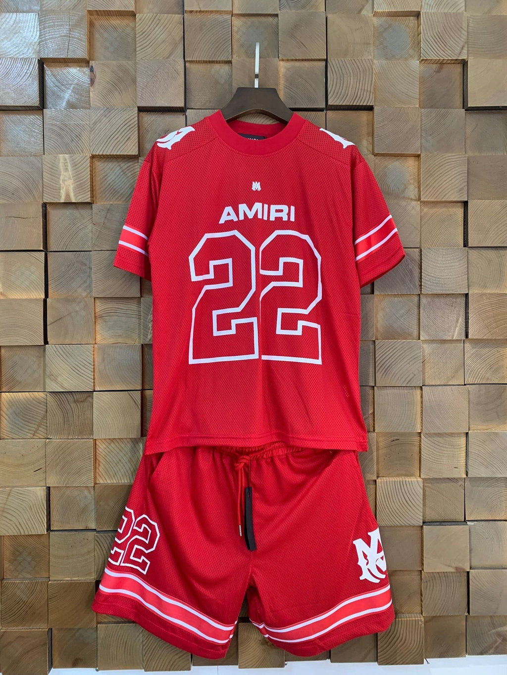 AMIRI 22 Number Jersey Short-Sleeve Set