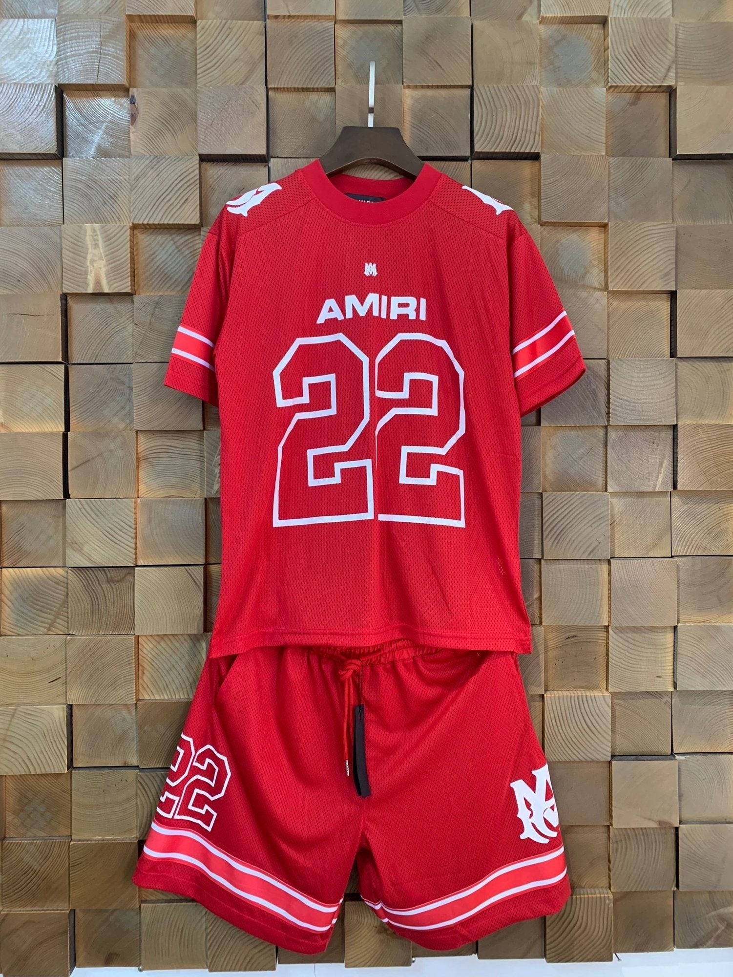 AMIRI 22 Number Jersey Short-Sleeve Set