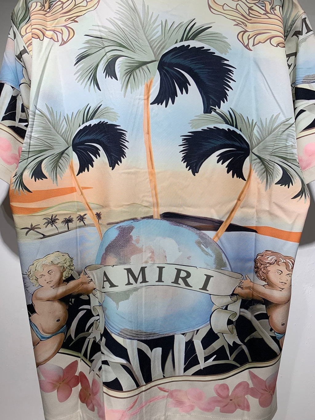 AMIRI Tropical Cherub Graphic Short-Sleeve Set
