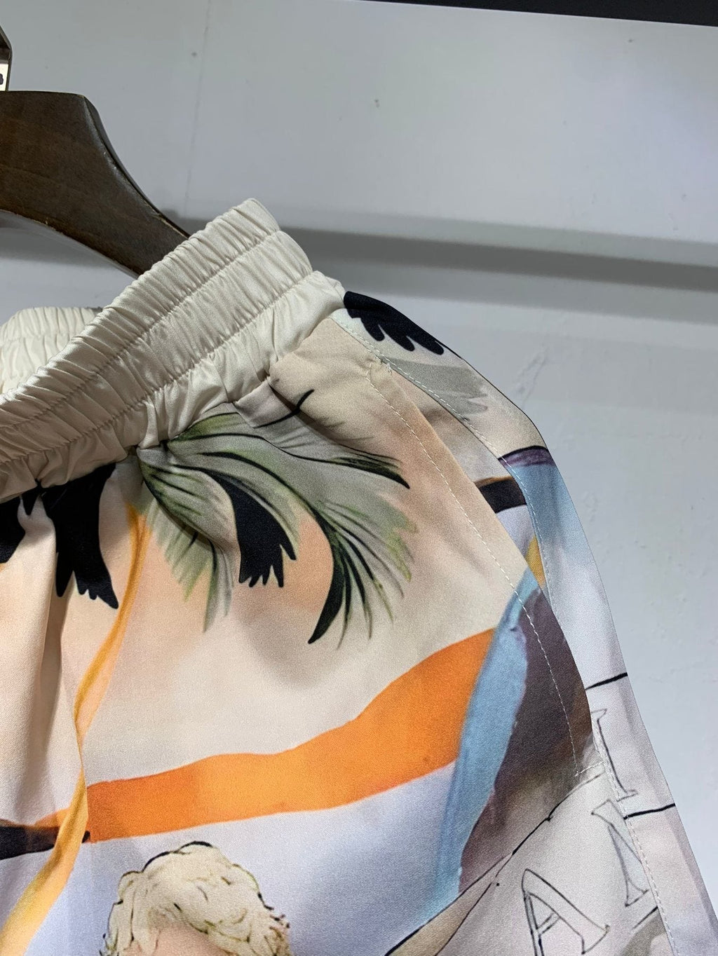 AMIRI Tropical Cherub Graphic Short-Sleeve Set