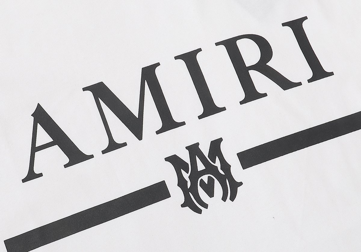 AMIRI Bar Motif Graphic Short-Sleeve T-Shirt