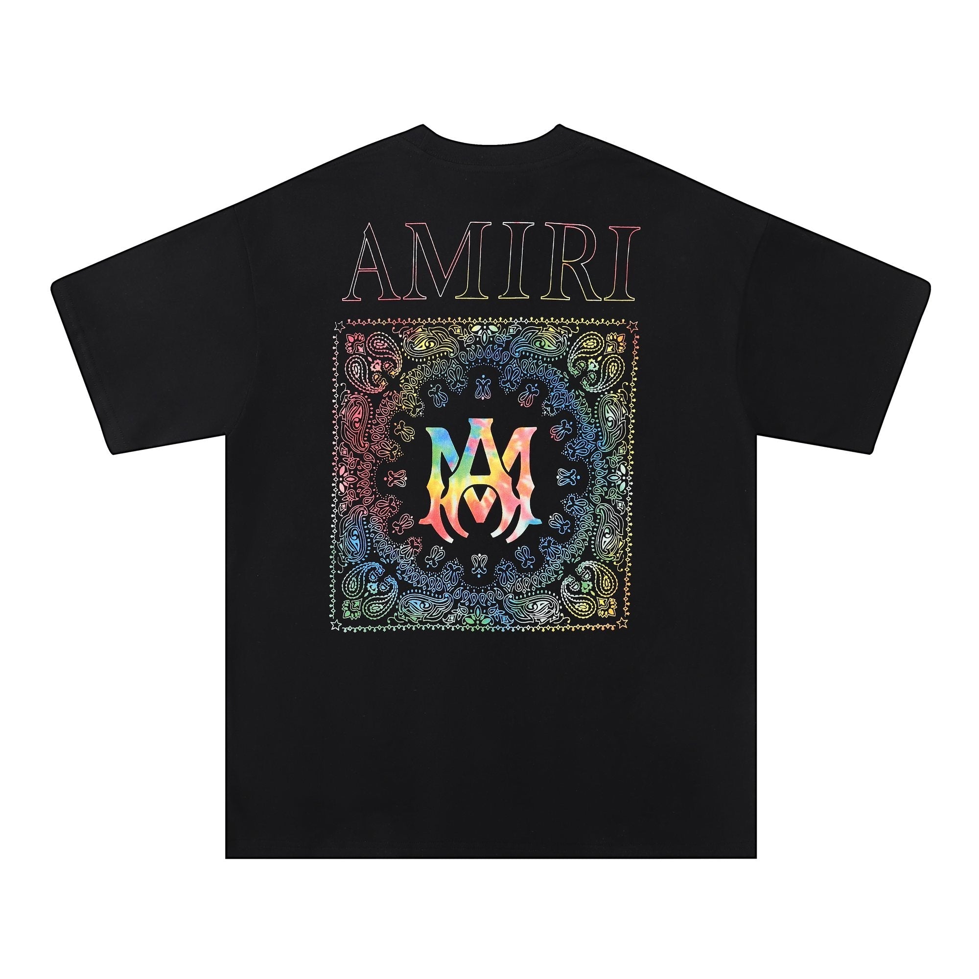 AMIRI Rainbow Bandana Back Graphic T-Shirt
