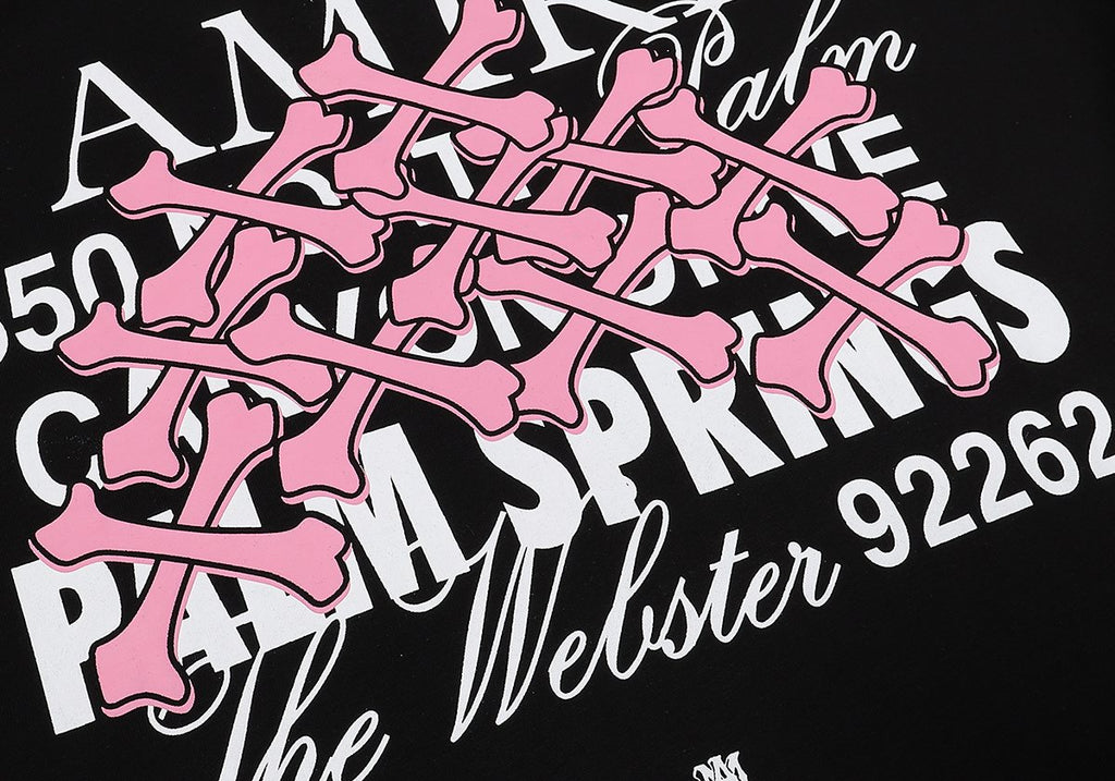 AMIRI Pink Bone Graphic T-Shirt
