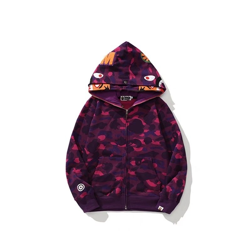 BAPE Camo Full-Zip Graphic Hood Hoodie