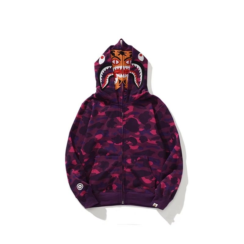BAPE Camo Full-Zip Graphic Hood Hoodie