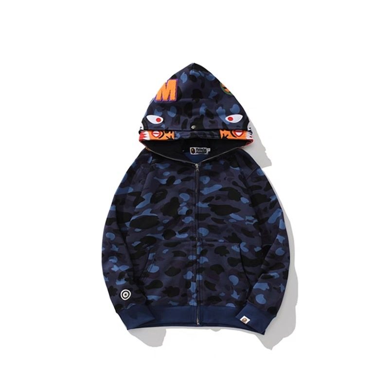 BAPE Camo Full-Zip Graphic Hood Hoodie