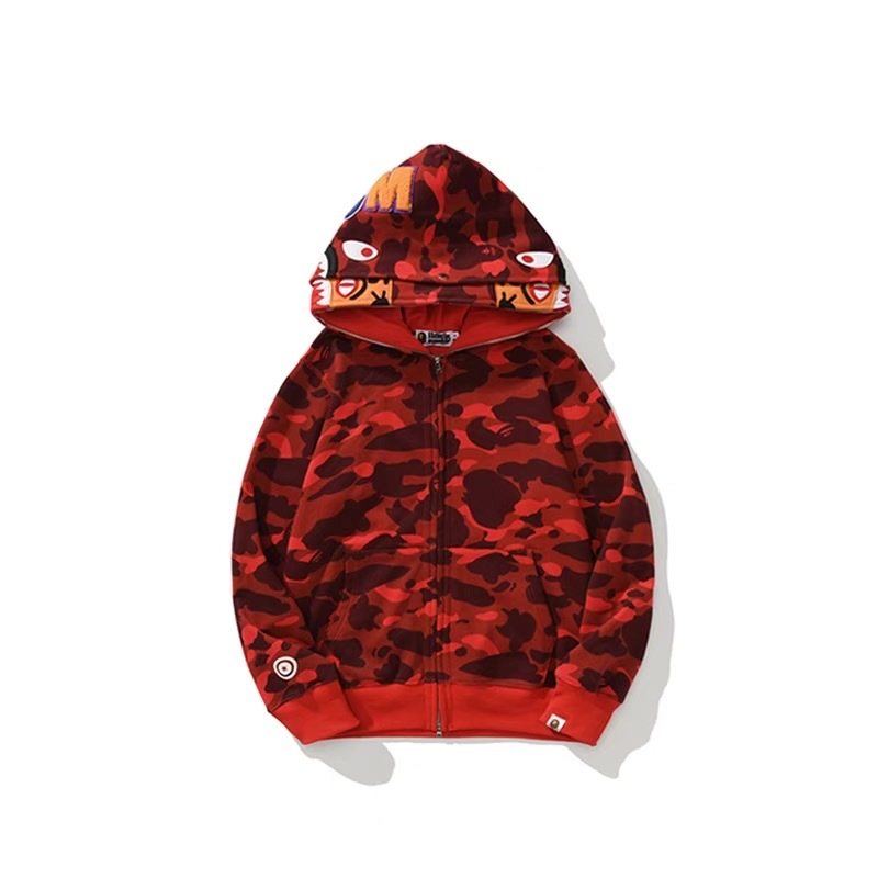 BAPE Camo Full-Zip Graphic Hood Hoodie