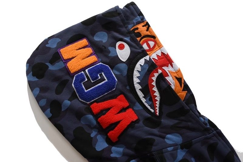 BAPE Camo Full-Zip Graphic Hood Hoodie