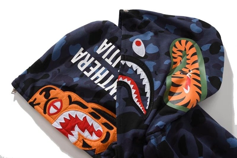 BAPE Camo Full-Zip Graphic Hood Hoodie