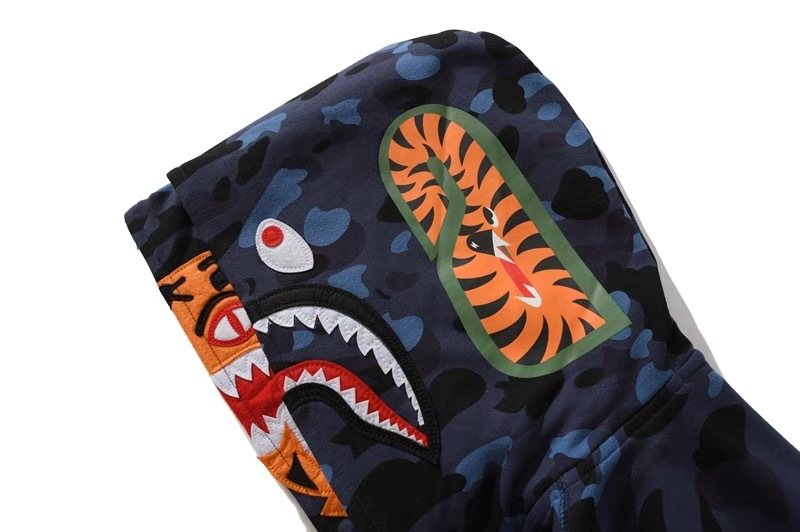 BAPE Camo Full-Zip Graphic Hood Hoodie
