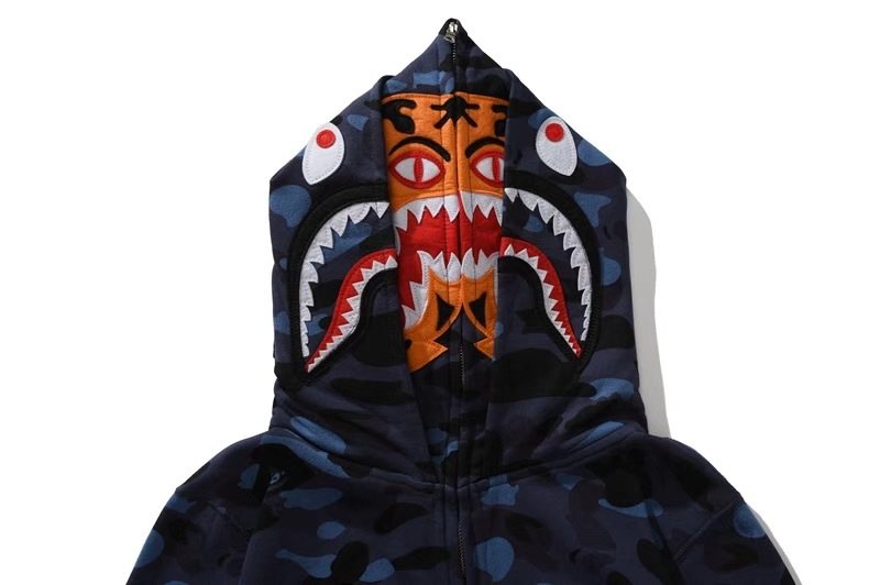 BAPE Camo Full-Zip Graphic Hood Hoodie