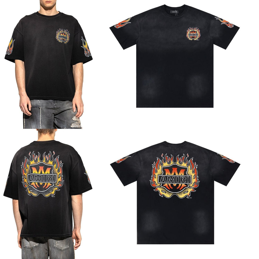 AMIRI Flame Graphic Short-Sleeve T-Shirt