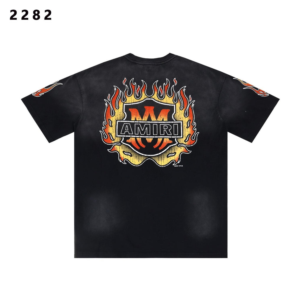 AMIRI Flame Graphic Short-Sleeve T-Shirt