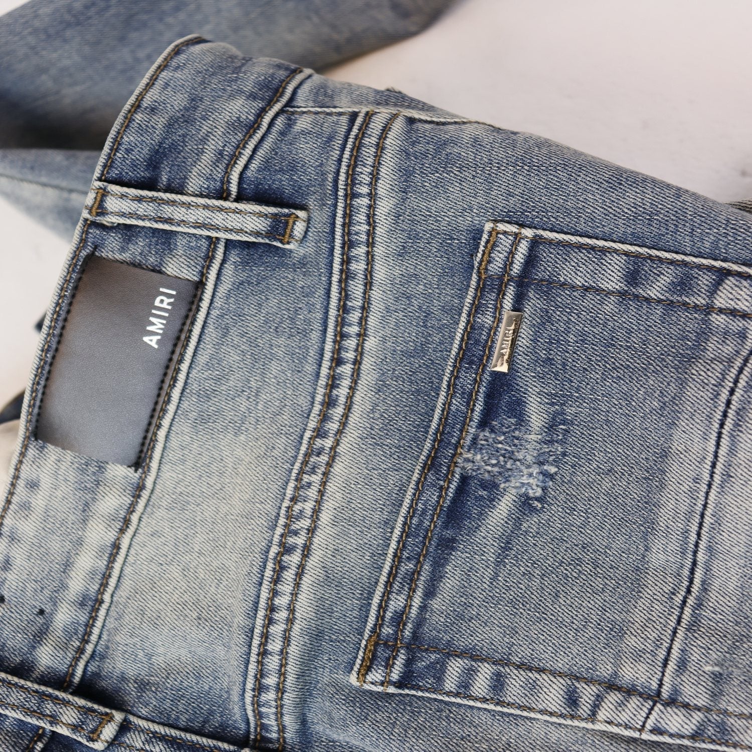 AMIRI Sinners Distressed Skinny Jeans