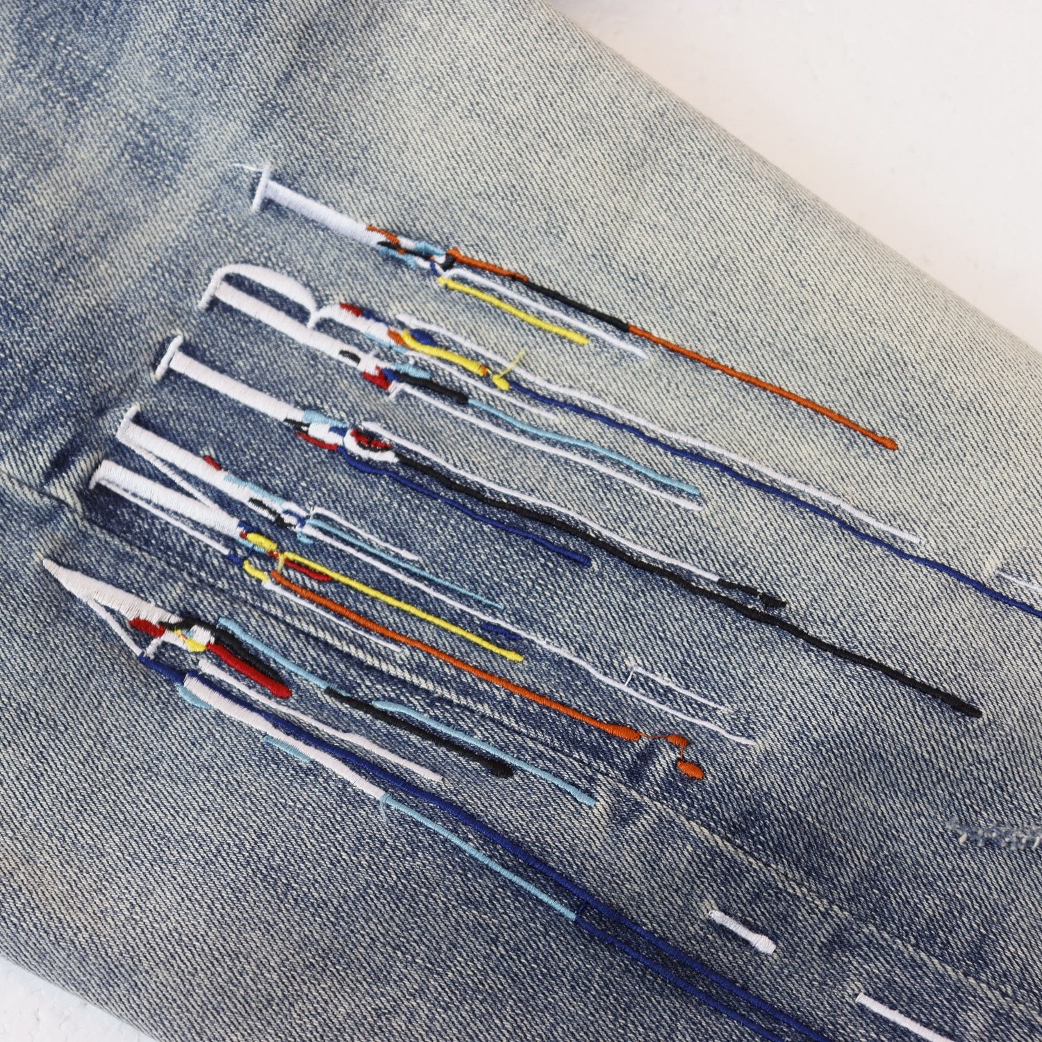 AMIRI Sinners Distressed Skinny Jeans