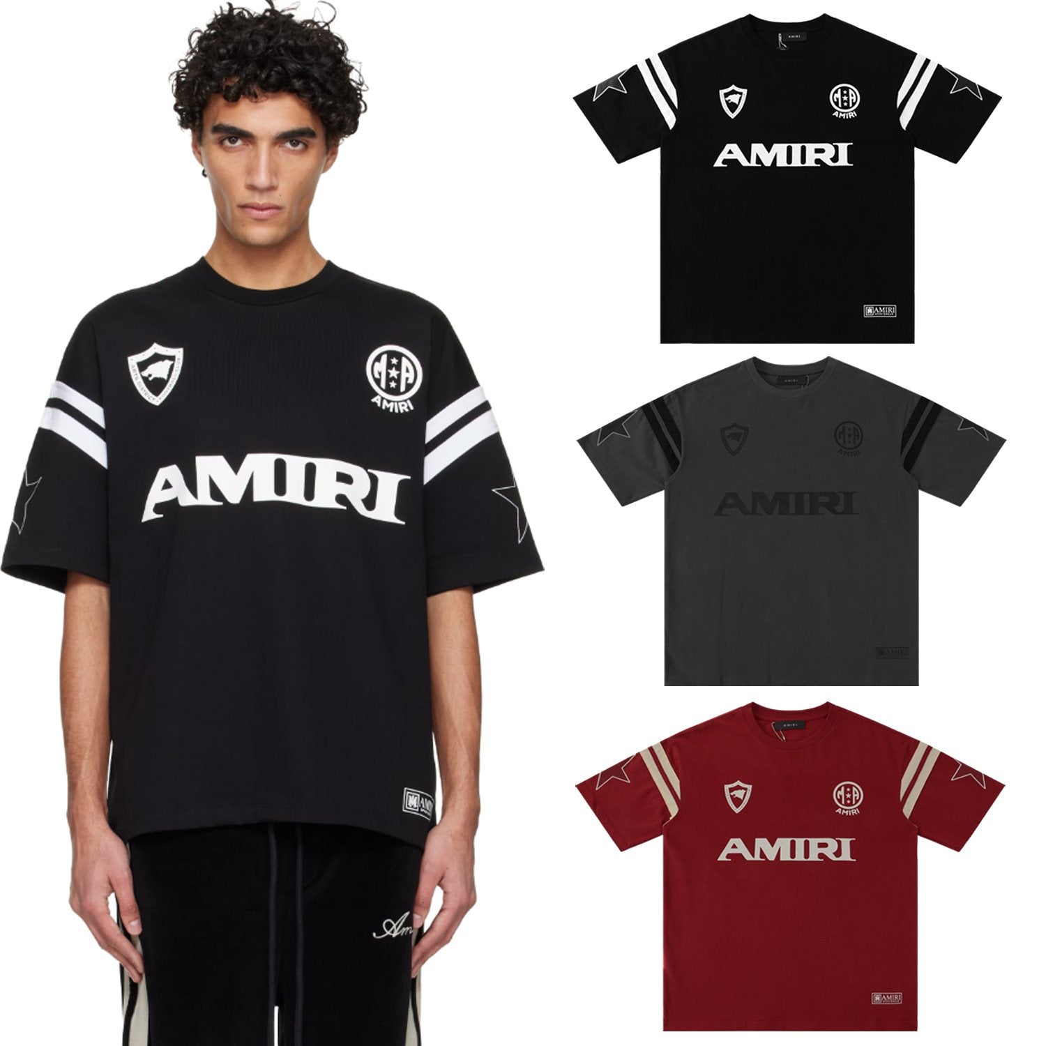 AMIRI Sleeve Stripe Graphic T-Shirt