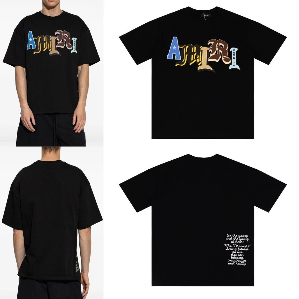 AMIRI Varsity Letter Graphic Short-Sleeve T-Shirt