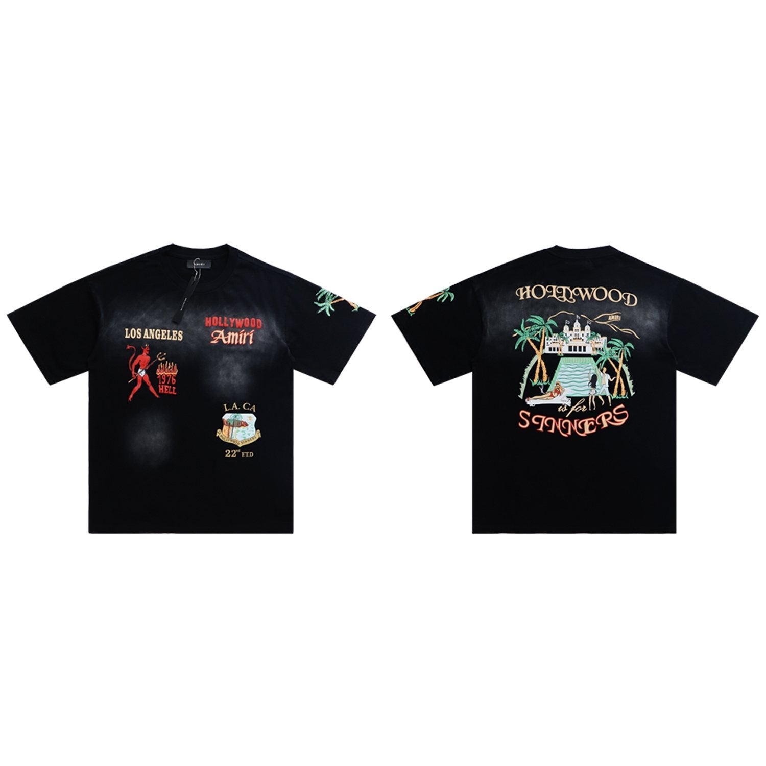 AMIRI Crystal Sinners Graphic T-Shirt