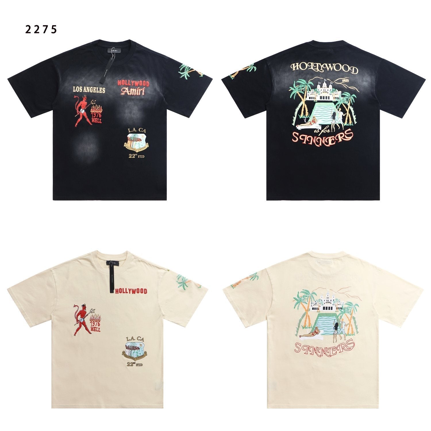 AMIRI Crystal Sinners Graphic T-Shirt