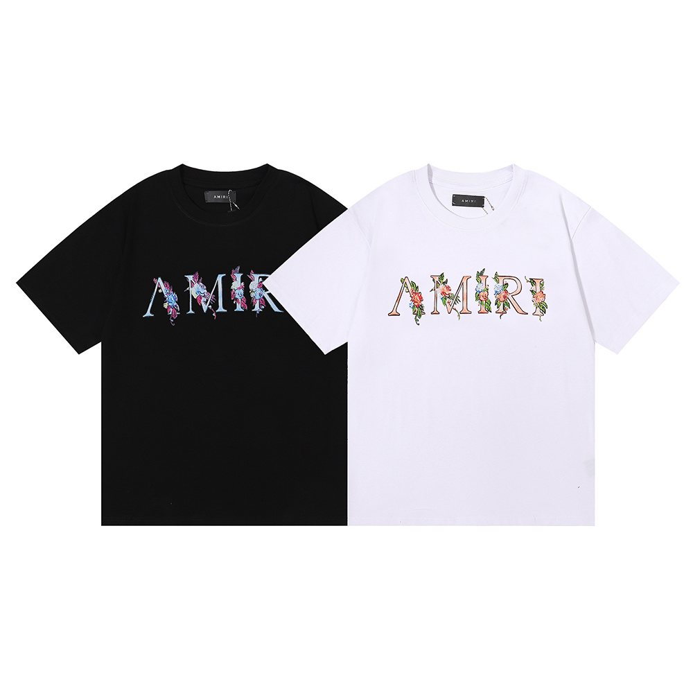 AMIRI Floral Butterfly Graphic Short-Sleeve T-Shirt