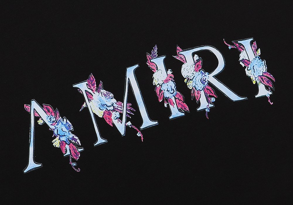 AMIRI Floral Butterfly Graphic Short-Sleeve T-Shirt