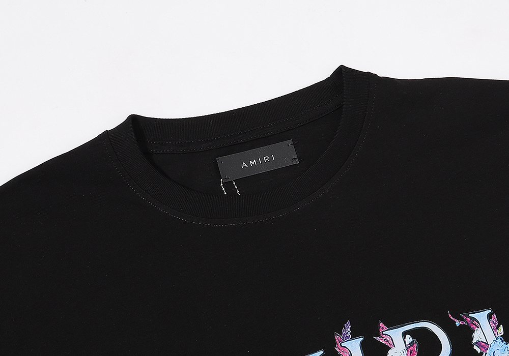 AMIRI Floral Butterfly Graphic Short-Sleeve T-Shirt