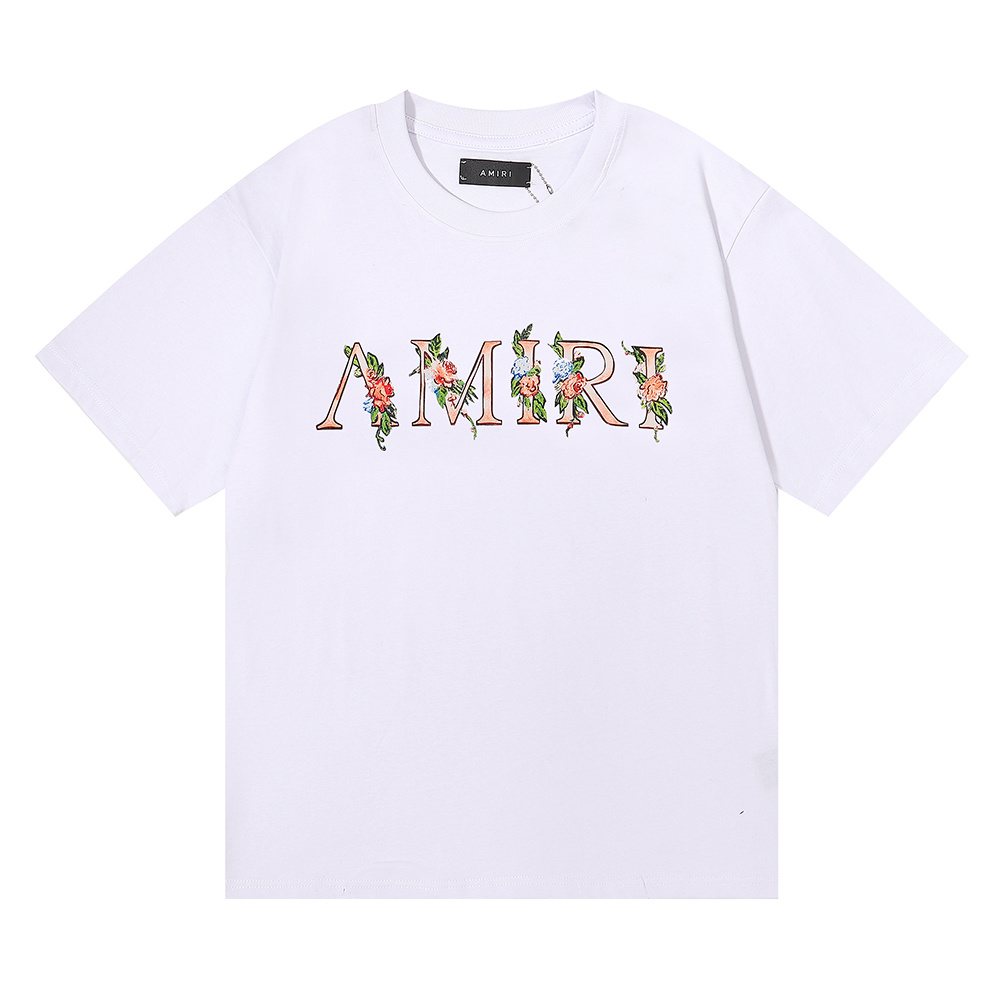 AMIRI Floral Butterfly Graphic Short-Sleeve T-Shirt