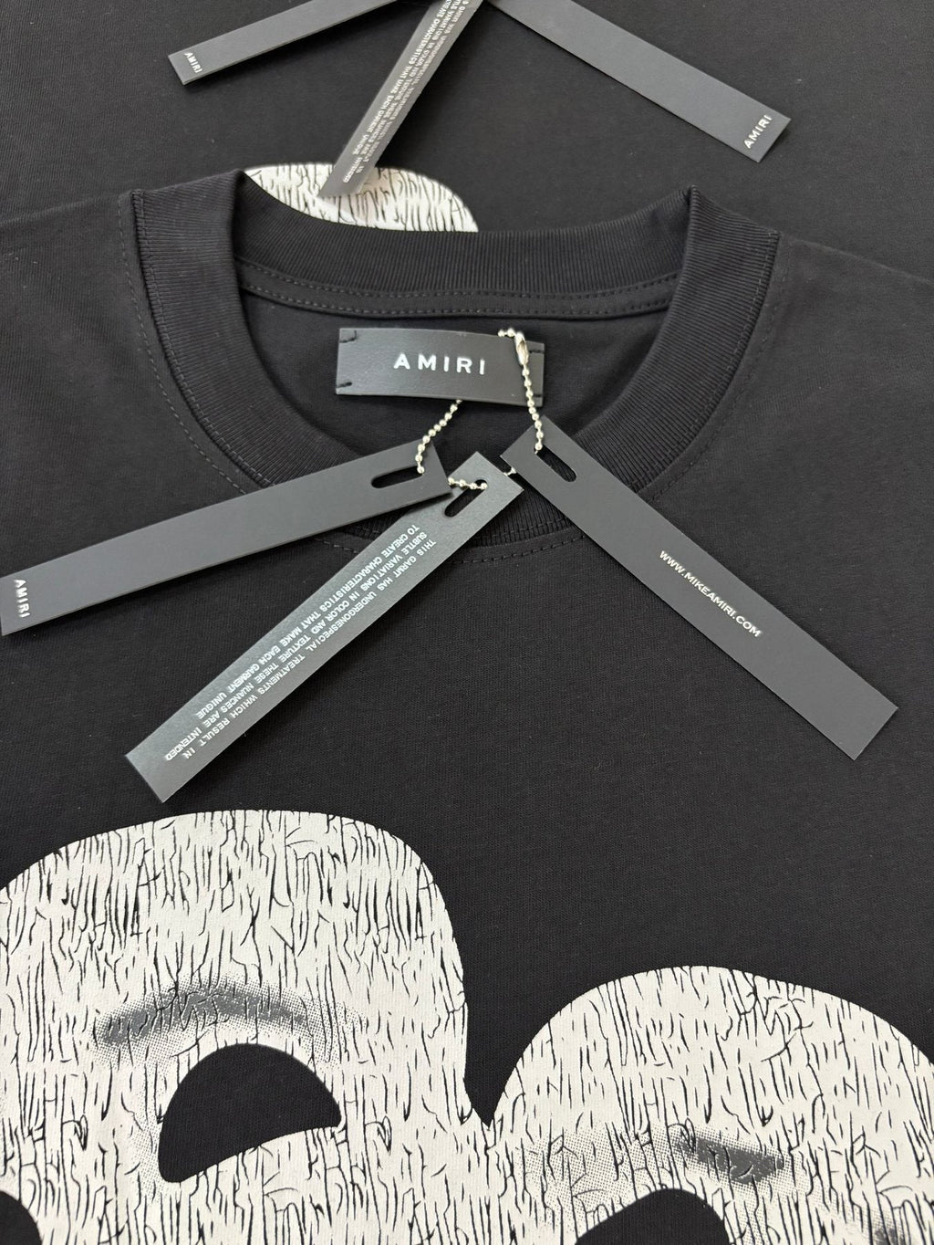 AMIRI Theatrical Mask & Rose Graphic T-Shirt