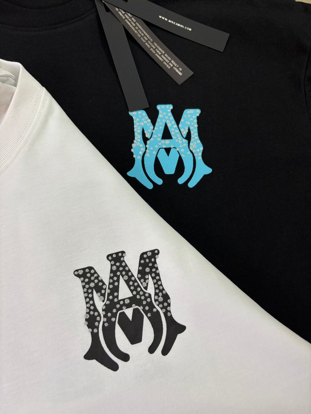 AMIRI Silver Letter Graphic Short-Sleeve T-Shirt