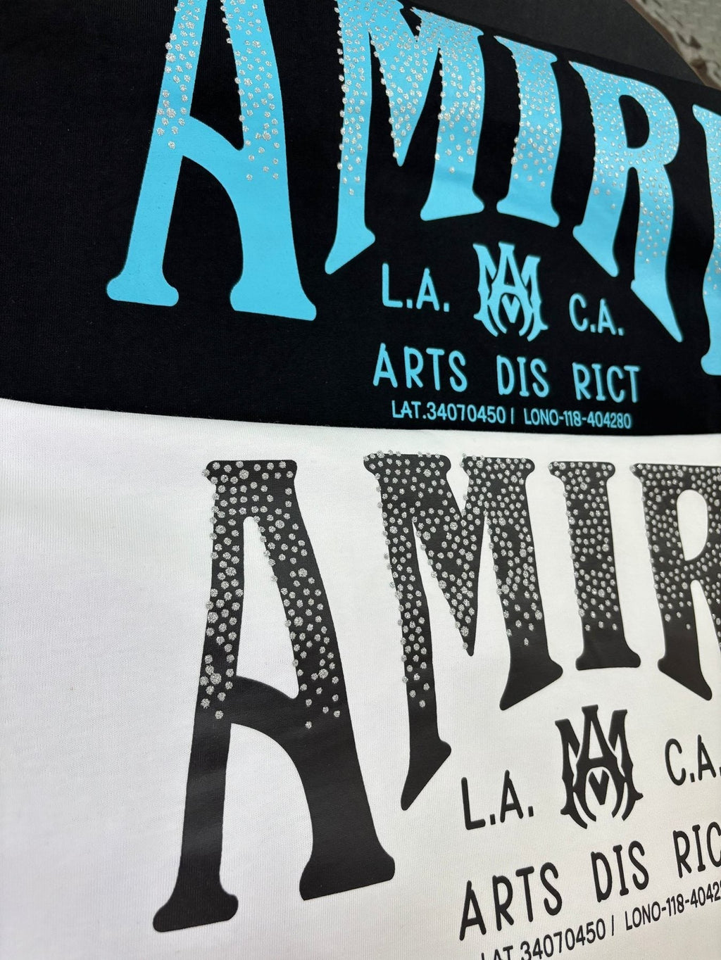 AMIRI Silver Letter Graphic Short-Sleeve T-Shirt
