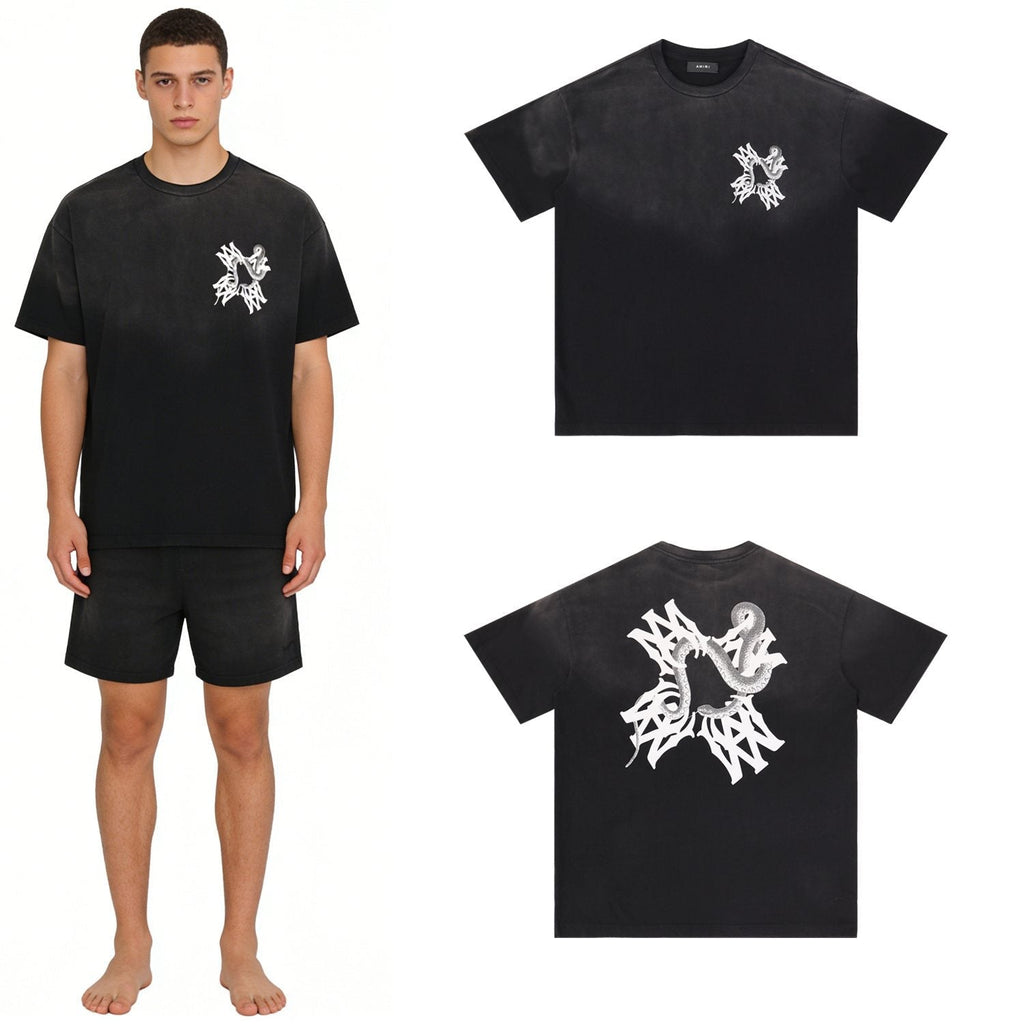 AMIRI Snake Graphic Washed T-Shirt