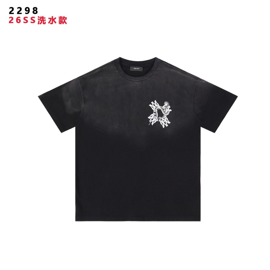 AMIRI Snake Graphic Washed T-Shirt