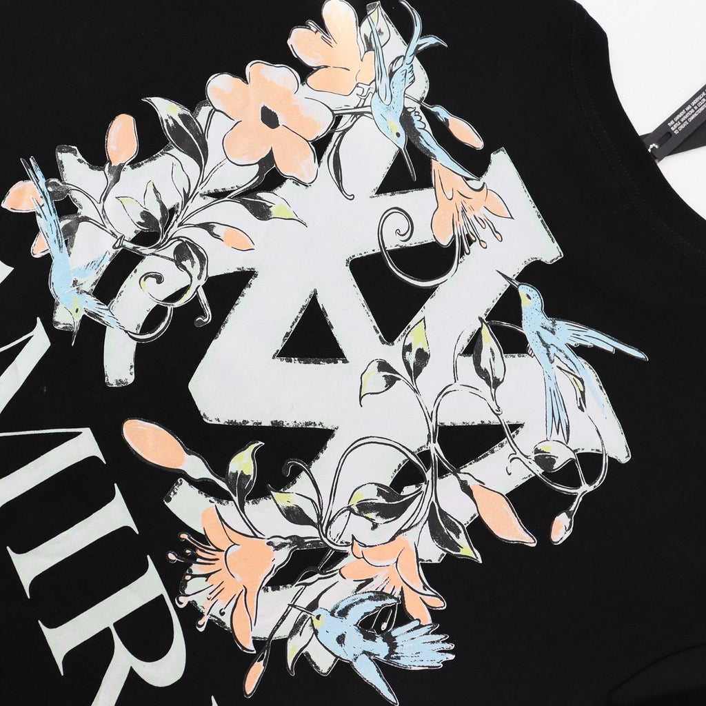 AMIRI Floral A Graphic Short-Sleeve T-Shirt