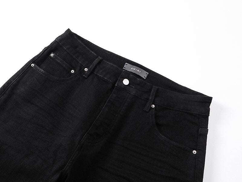 AMIRI Tonal Monogram Denim Shorts