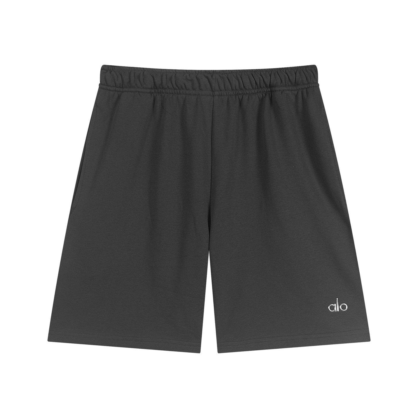 alo Elastic Waist Logo Detail Shorts
