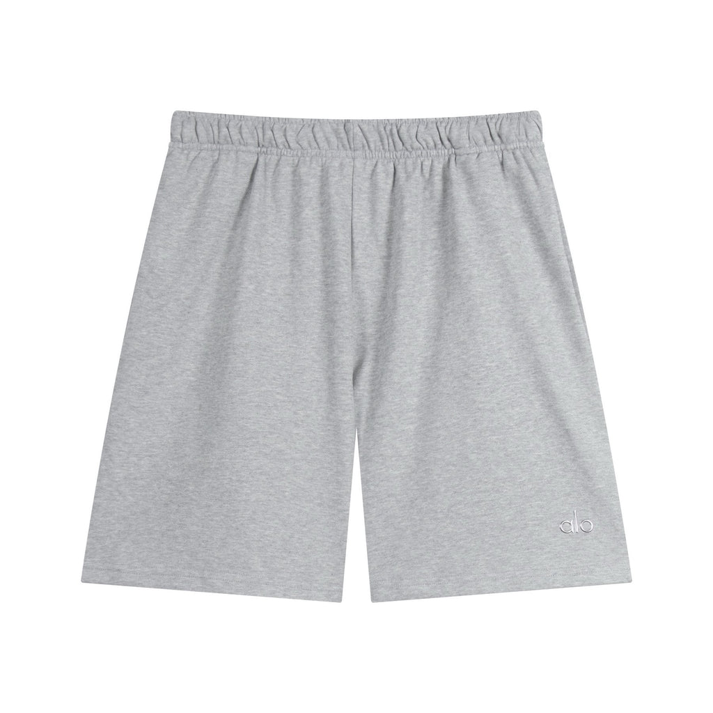 alo Elastic Waist Logo Detail Shorts