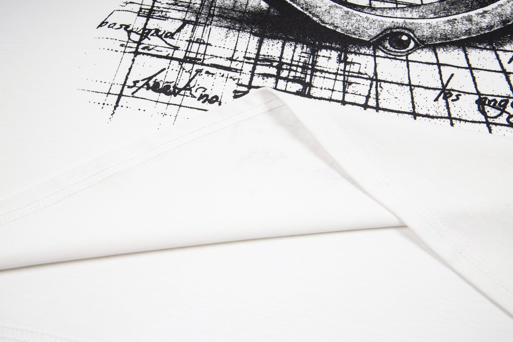 ASAALL White Graphic Short-Sleeve T-Shirt