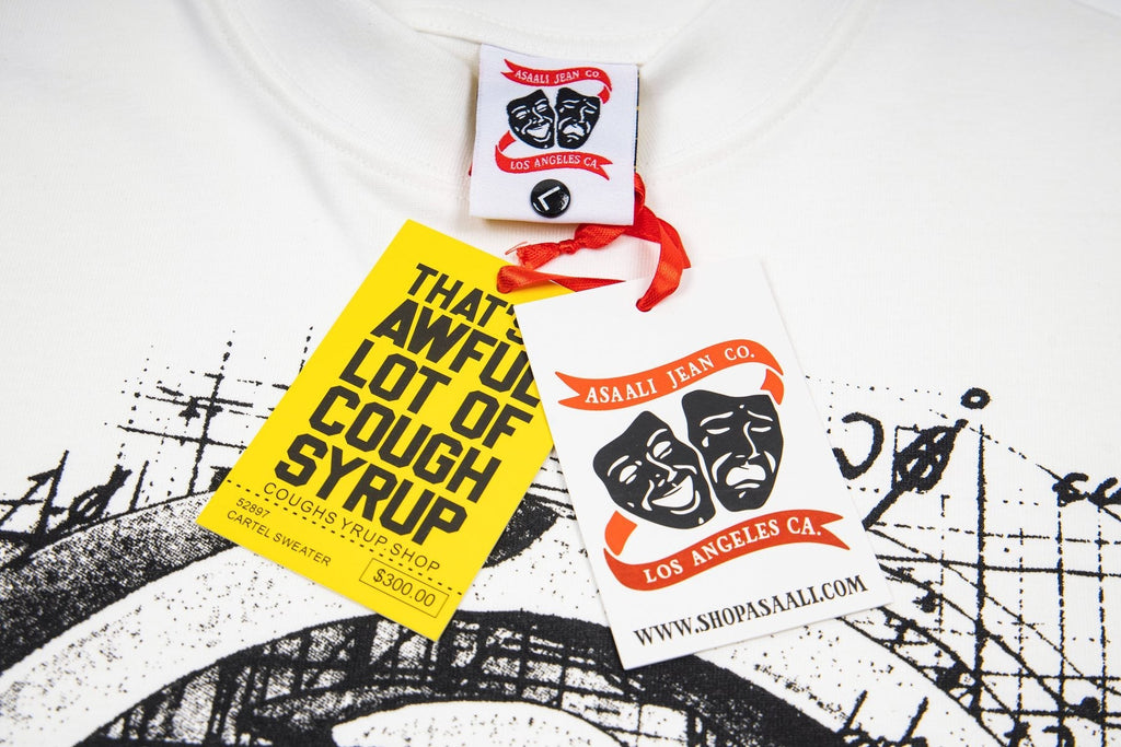 ASAALL White Graphic Short-Sleeve T-Shirt