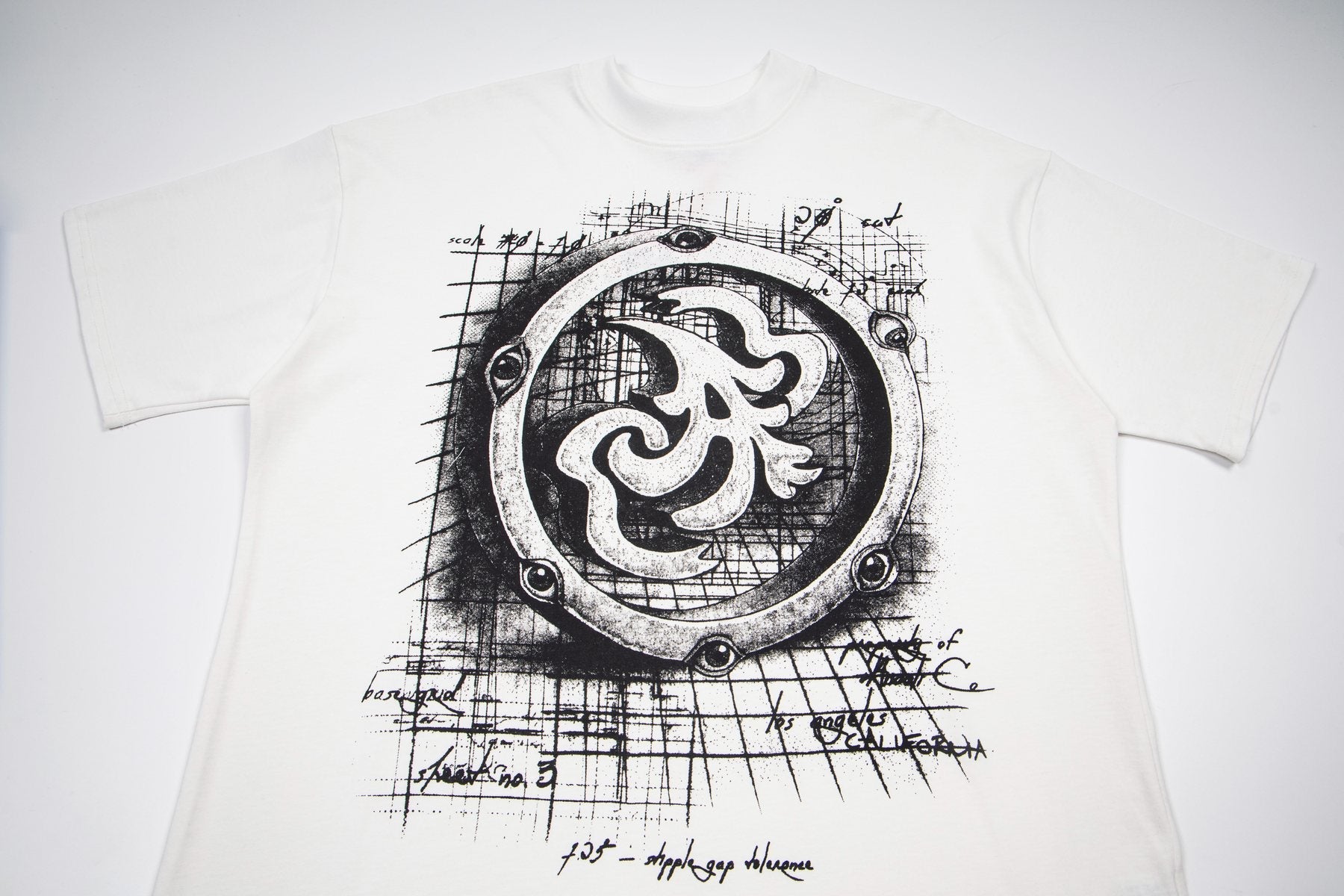 ASAALL White Graphic Short-Sleeve T-Shirt