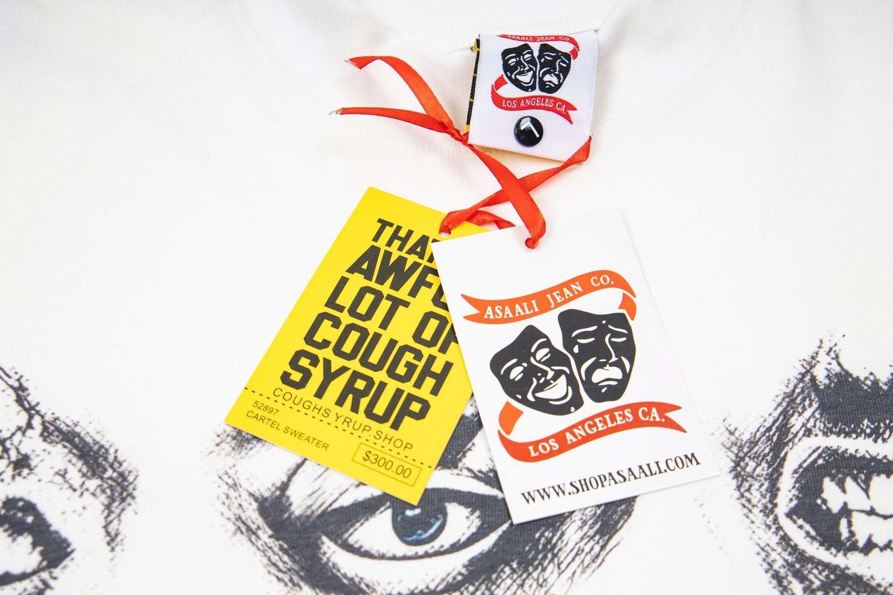 ASAALL Mouth & Eye Graphic Short-Sleeve T-Shirt