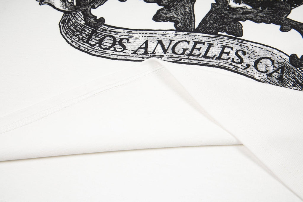 ASAALL White Graphic Sleeveless T-Shirt