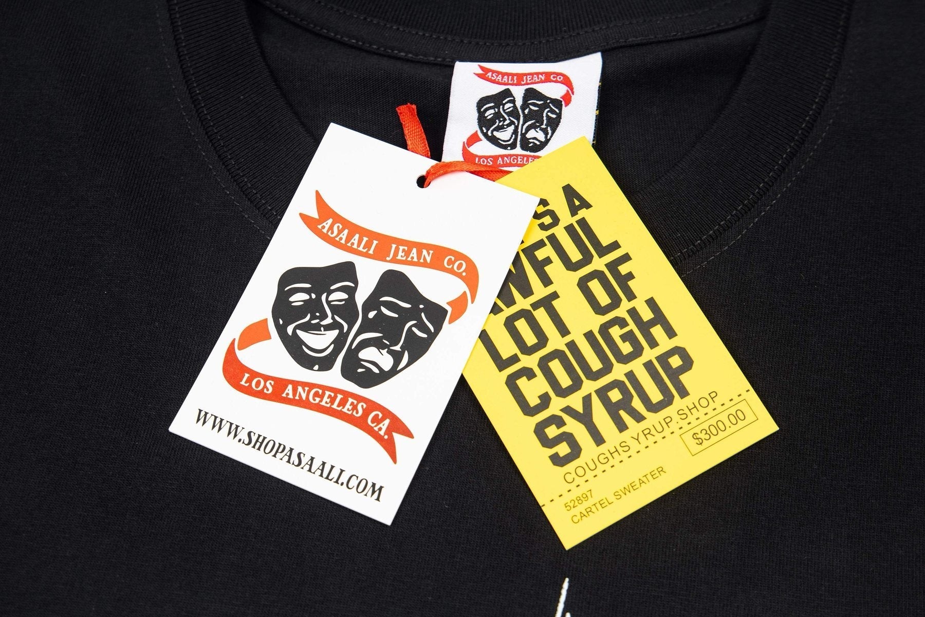 ASAALL Theatrical Mask Graphic T-Shirt