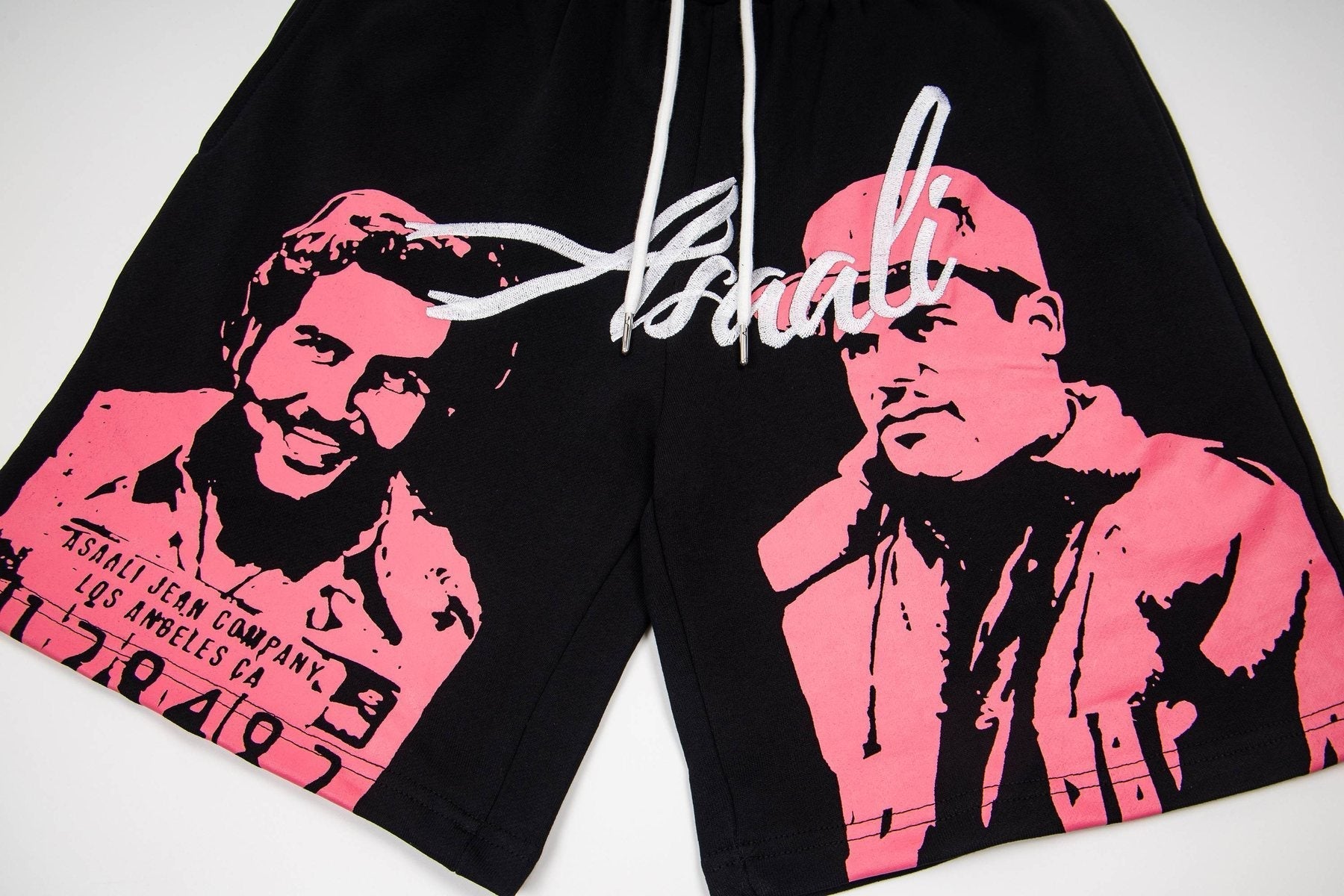 ASAALL Portrait Graphic Drawstring Shorts