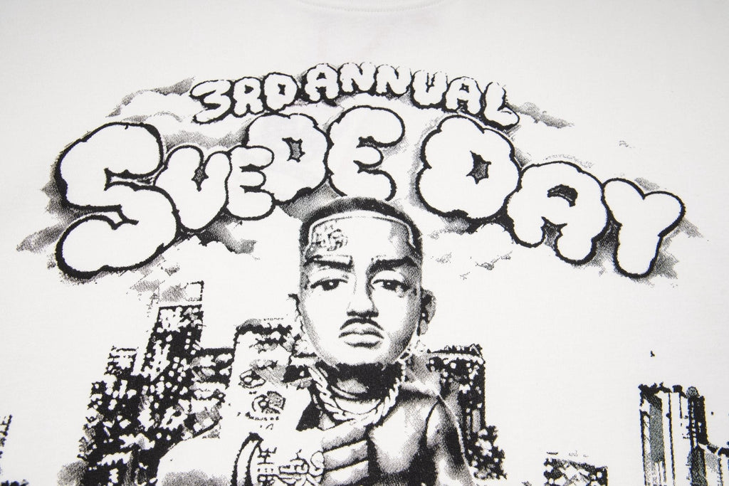 ASAALL White Black Front Graphic T-Shirt