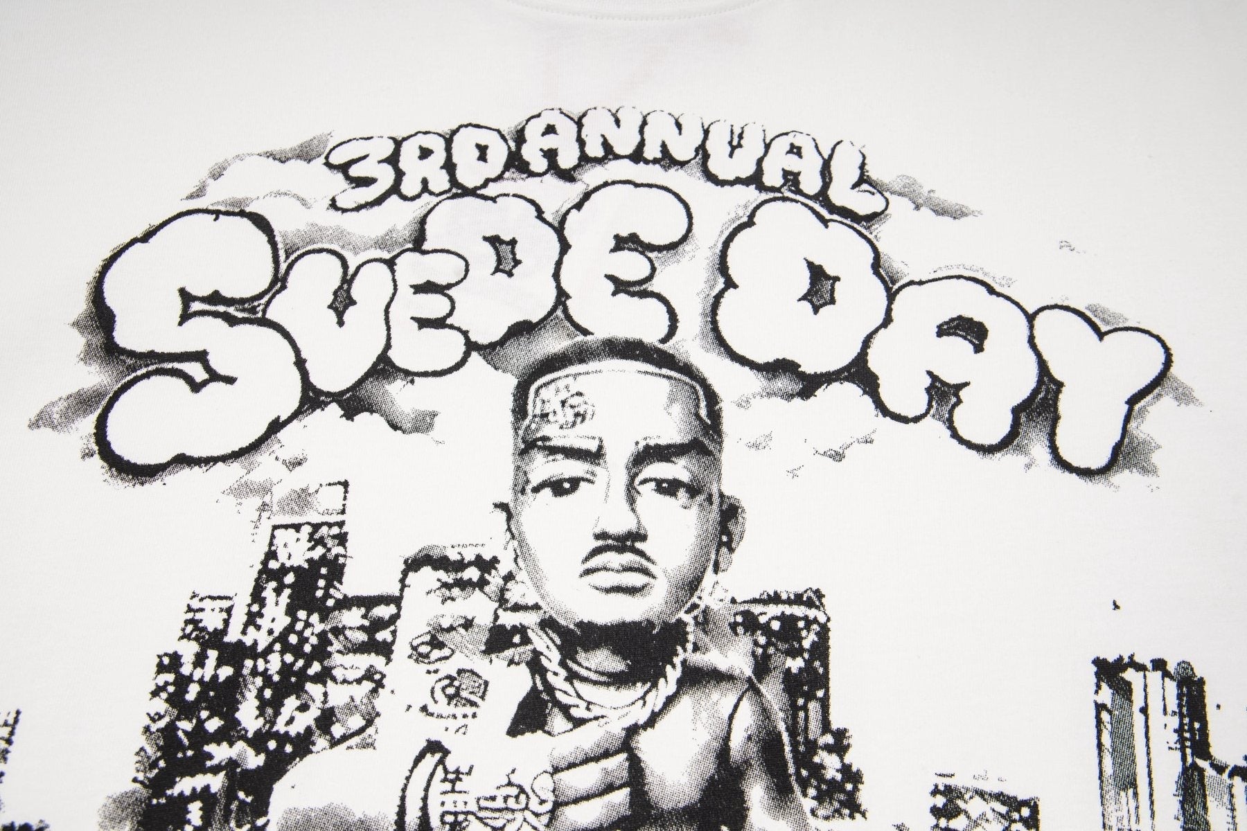 ASAALL White Black Front Graphic T-Shirt