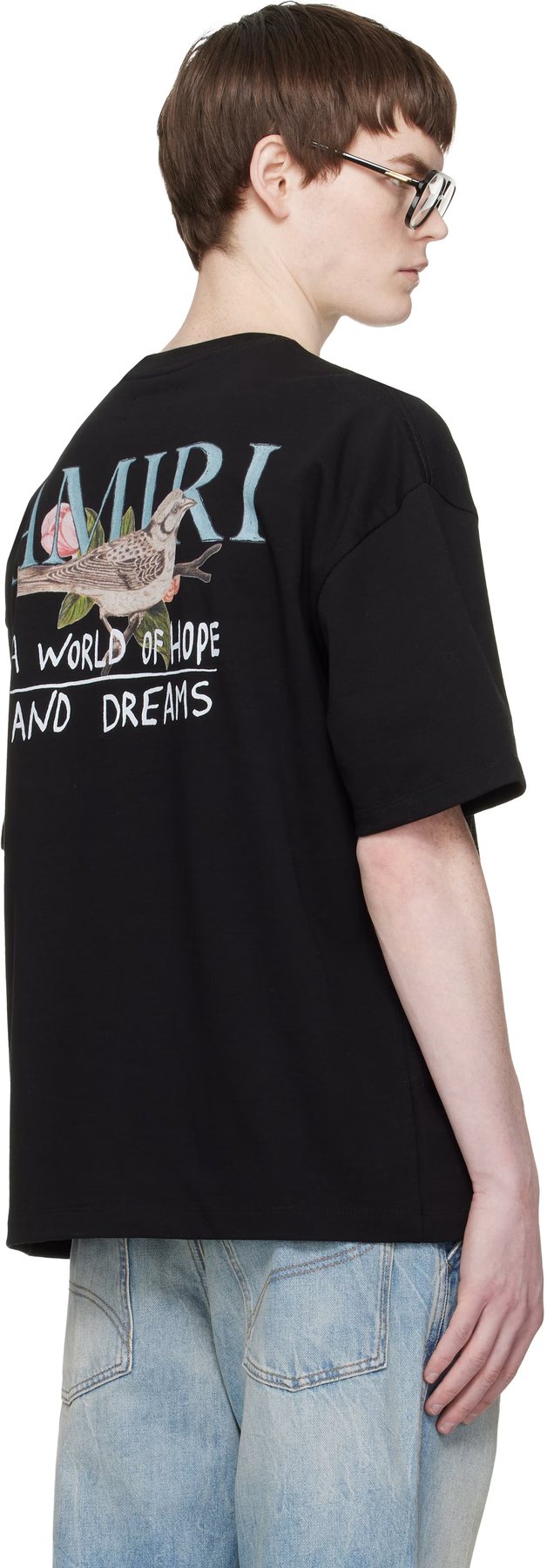 AMIRI Hope and Dreams Bird Graphic T-Shirt