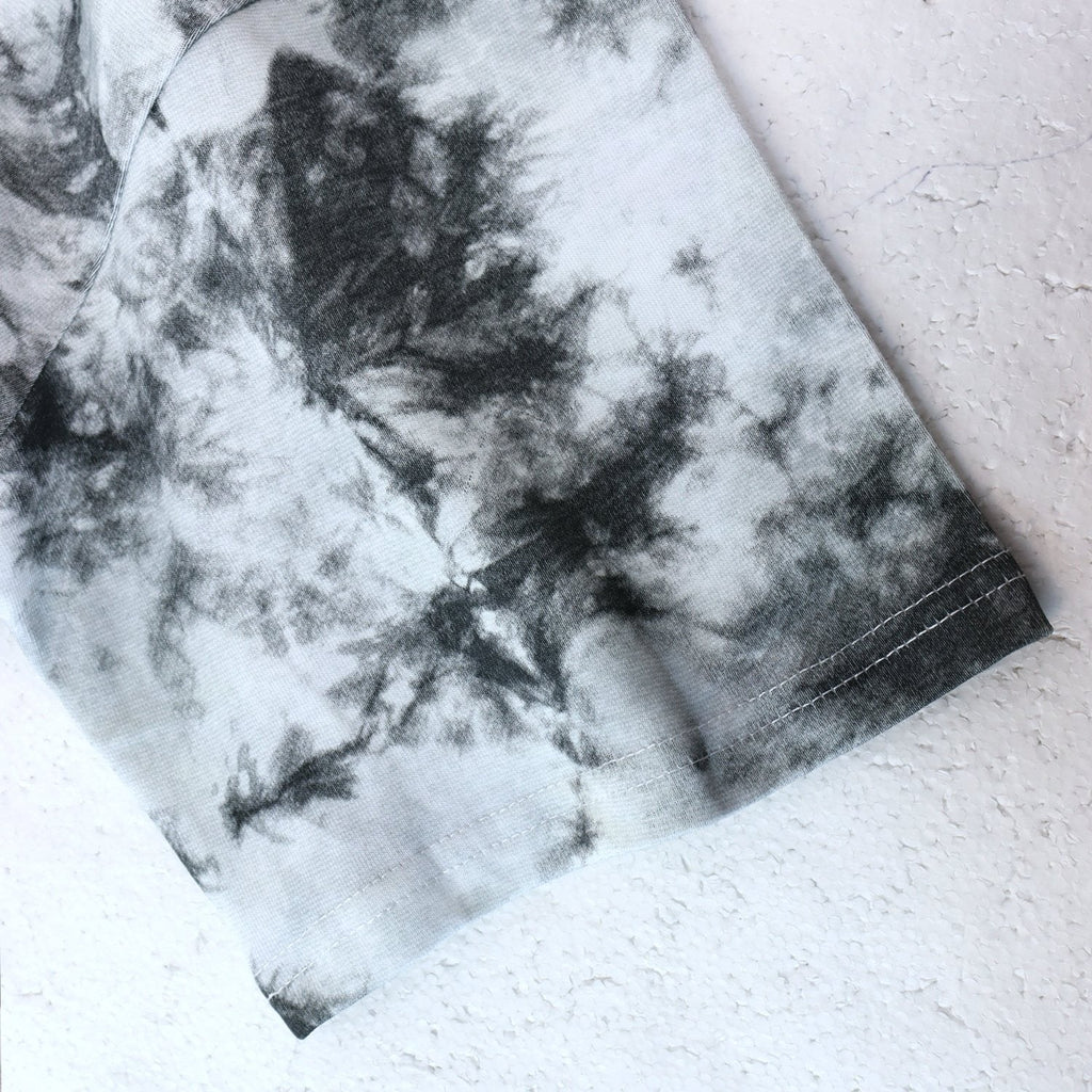 AMIRI Gray Tie-Dye Graphic T-Shirt