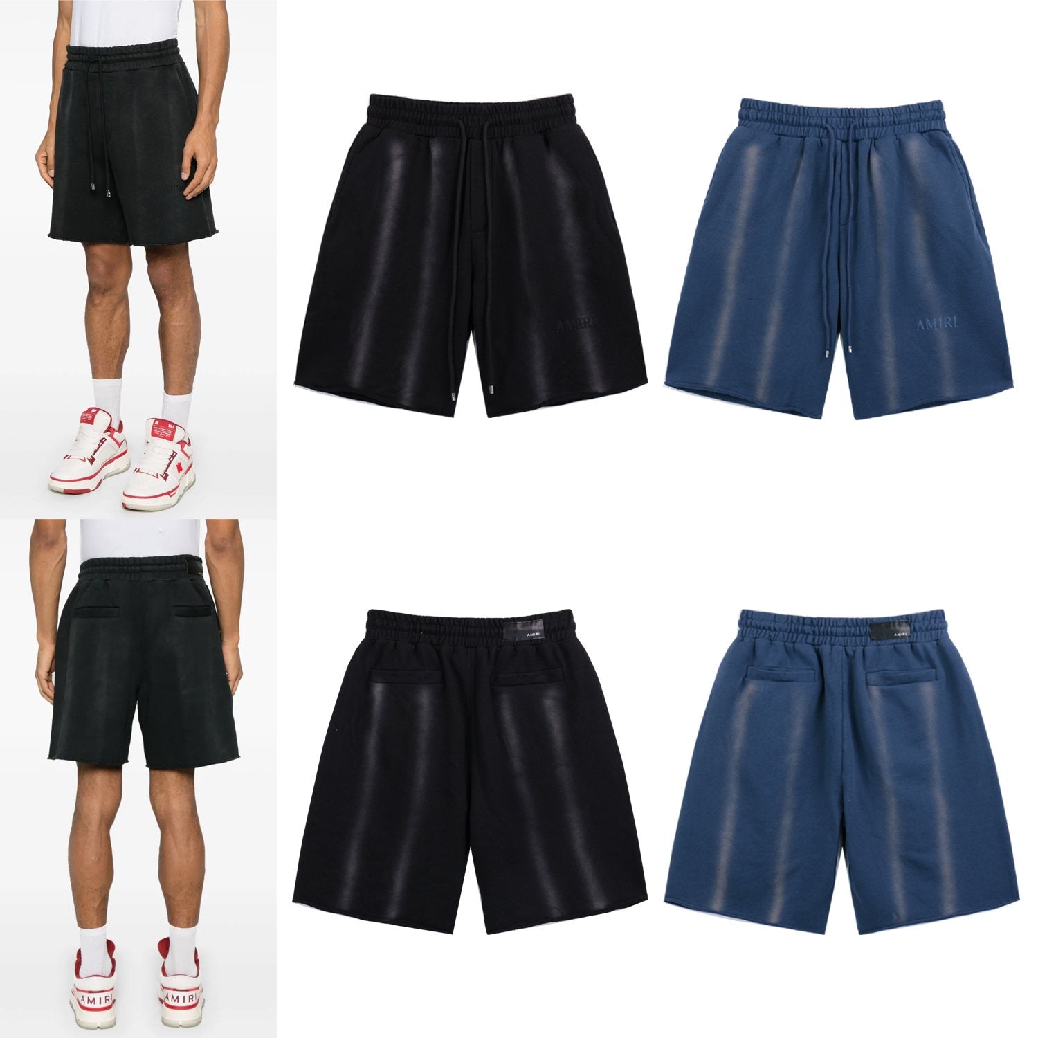 AMIRI Washed Embroidered T-Shirt & Shorts Set
