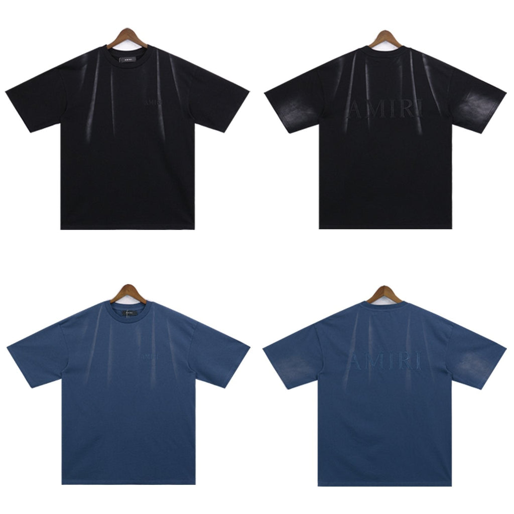 AMIRI Washed Embroidered T-Shirt & Shorts Set